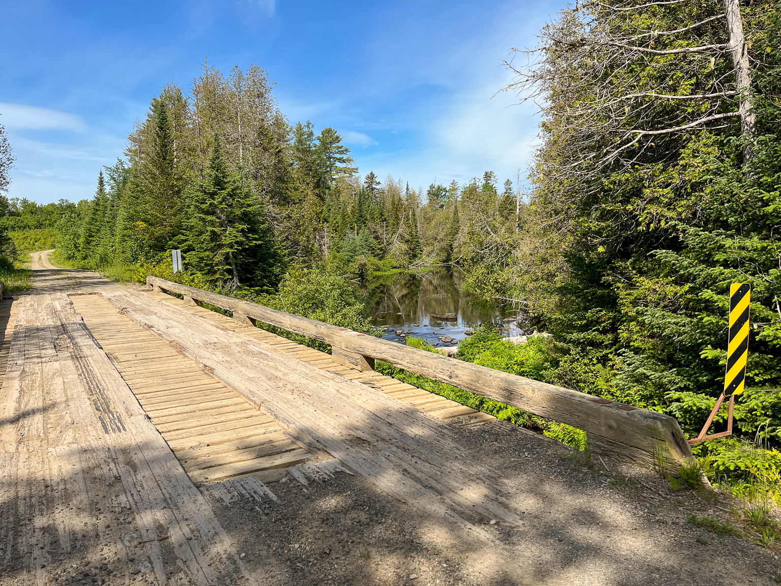 The bridge over East Branch Nackawic Stream